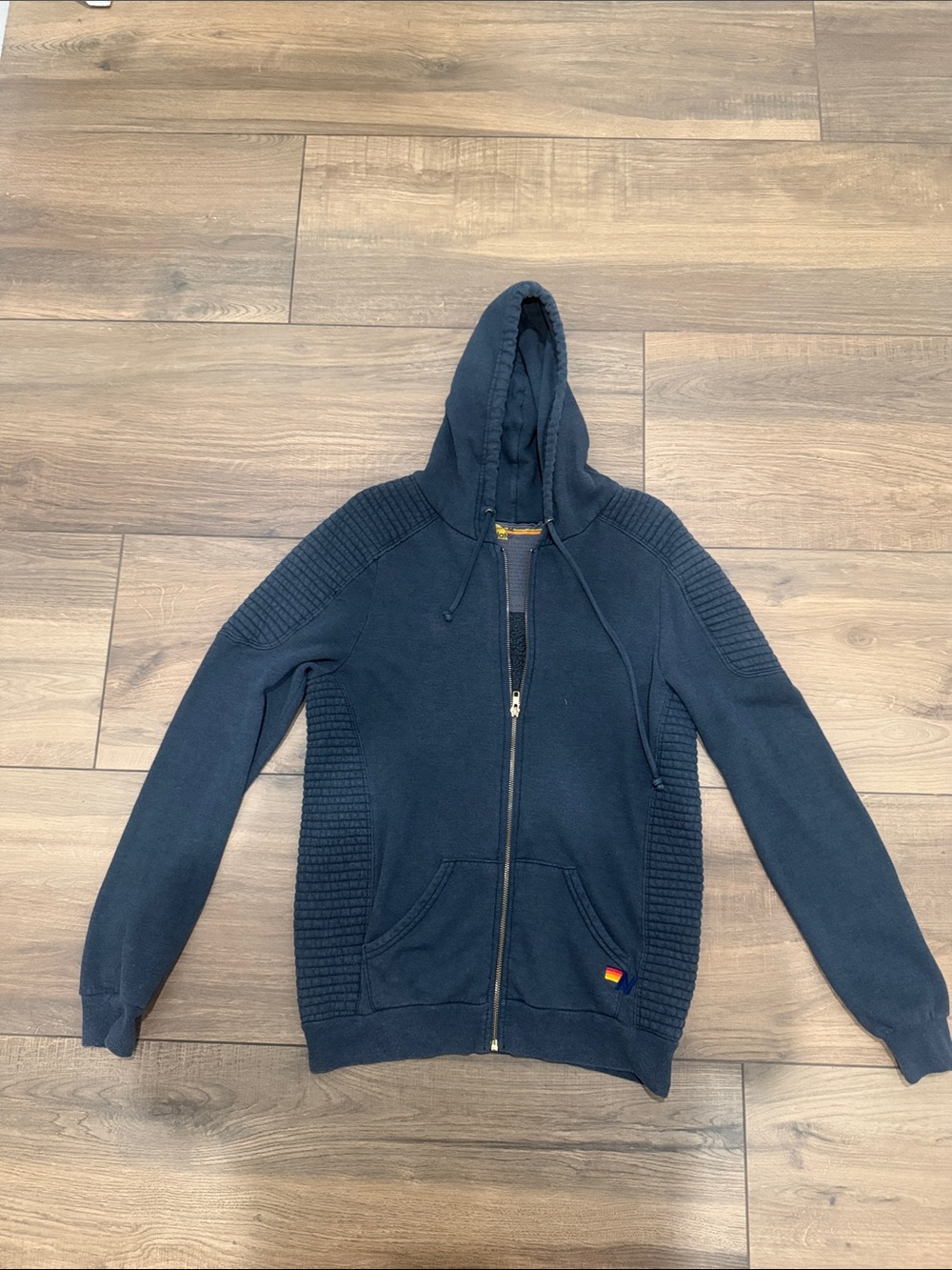 Unisex aviator nation moto  Zip-Up Hooded Sweater - size medium